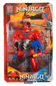 Фигурка Ниндзяго Кай с оружием Ninjago Kai Красный Ниндзя