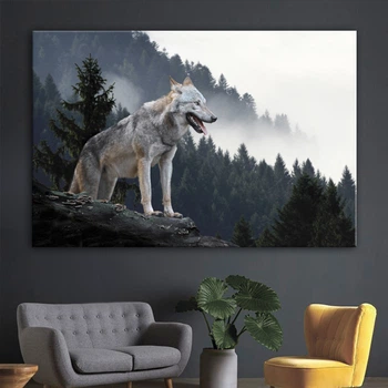 Картина Одинокий волк 40x60 см (Код товара:id-47)