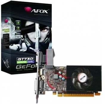 Відеокарта AFOX Geforce GT730 4GB LP Single Fan (AF730-4096D3L3)