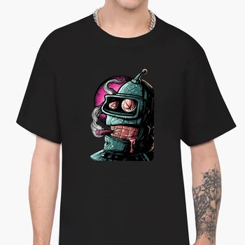 Футболка чоловіча Футурама Бендер (Futurama Bender) (9223-2868-3) L Чорна