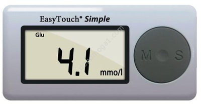 Апарат EasyTouch для вимірювання глюкози в крові (без кодування) (глюкометр)