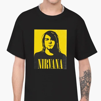 Футболка мужская Курт Кобейн Нирвана (Kurt Cobain Nirvana) (9223-2970-1) S Черная