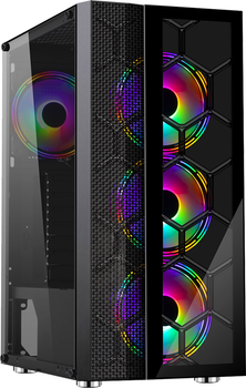 Корпус Frime Nucleus Black USB 3.0 без БП (Nucleus-U3-GLS-4DTRMLT16.6WP)