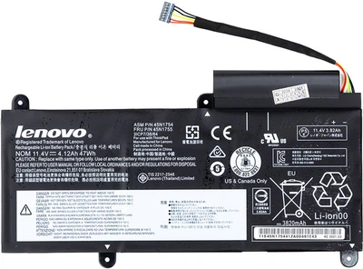 Акумулятор PowerPlant для ноутбуків Lenovo ThinkPad E450 (45N1754) 11.4V 4120mAh (NB480784)