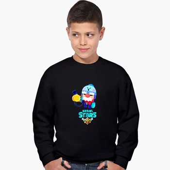 Свитшот для мальчиков Бравл Старс Gale (Brawl Stars Gale) (9509-1630) 122-128 см Черный