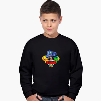 Свитшот для мальчиков Бравл Старс (Brawl Stars) (9509-1702) 158-164 см Черный