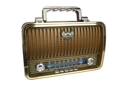 Аккумуляторный радиоприёмник колонка Kemai Retro (MD-1909BT) с Bluetooth и USB Gold