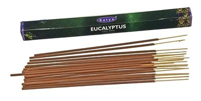 Благовония натуральные Eucalyptus (Эвкалипт) Satya Индия шестигранник без угля 34253
