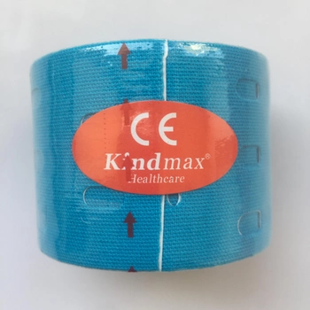 Кинезио тейп с перфорацией Kindmax Punch 5 метров Голубой