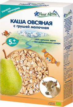 Молочна каша Fleur Alpine Organic вівсяна з грушею 200 г (4006303632197)