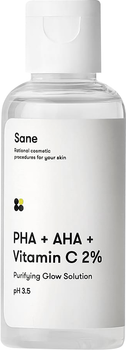Тоник для лица Sane с AHA + PHA + витамин С 50 мл (426198265123/4820266830588)