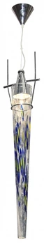 Люстра для спальни подвесная галогенная BR01206/9-1 blue/yellow Brille 178007