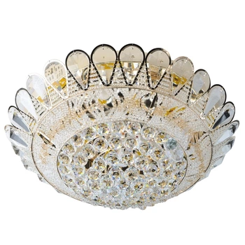 Люстра потолочная торт с подсветкой большая BCL-606C/6*E14+16*3 LED Brille 22-506