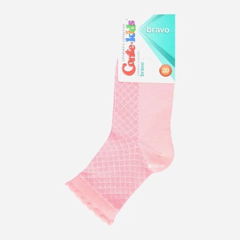 Детские носки хлопковые для девочек Conte Kids Bravo 14C-13СП-187 20 Светло-розовые (4810226105375)