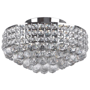 Люстра потолочная торт хрустальная BCL-365C/5 E14 CH Brille L88-016