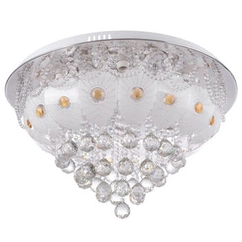 Люстра потолочная торт с подсветкой большая смарт BCL-626C/12 E14+LED Brille 22-626