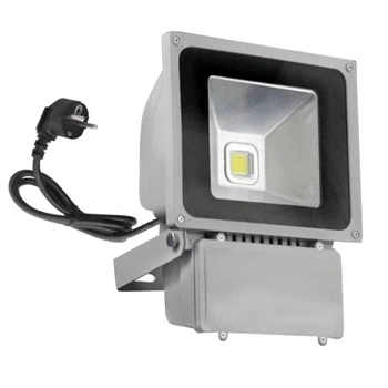 Прожекторы уличный LED влагозащищенный IP65 HL-09/80 C серый COB Brille L25-005