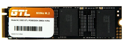 Твердотельный накопитель M.2 256Gb GTL Poseidon PCI-E 4x 3D TLC 1800/1100 MB/s (GTLPOS256GBNV)
