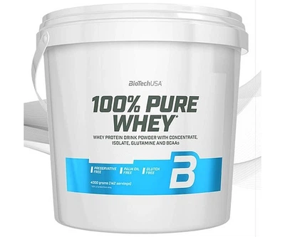 Протеїн Biotech 100% PURE WHEY 4кг ванільний бурбон (708130)