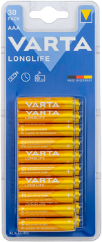 Батарейка Varta Longlife AAA BLI 30 Alkaline (4103101630)