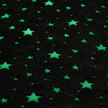 Плед-покрывало Magic Blanket 165х120 см Синий светящееся в темноте (FG22)