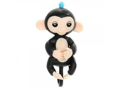 Ручна інтерактивна мавпочка Happy Monkey Fingerling 90 г Чорний (5654MNKFNGRC2) CLS55