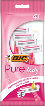 Набір бритв без змінних картриджів BIC Pure 3 Lady Pink 4 шт. (3086123363816)