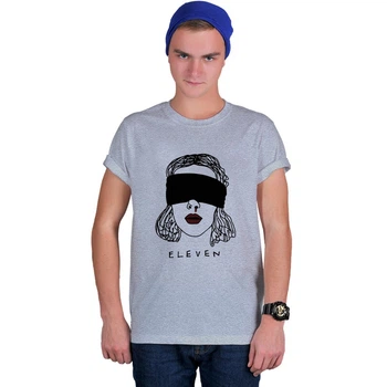 Футболка Fanbolka Очень Странные Дела Stranger Things Eleven XXL Светло-серая меланжевая (34MAS2XL)