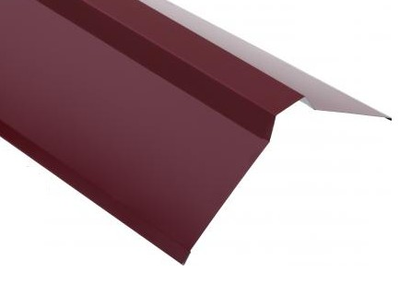 Планка конька фігурна глянцева 417 RAL 3005 вишневий