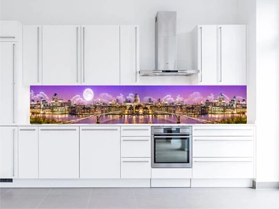 Кухонный фартук Скинали Город 60х250 см (107)