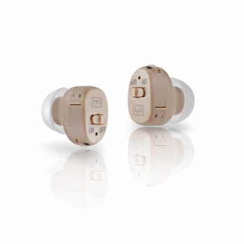 Универсальный слуховой аппарат Medica-Plus sound control 11.0 Внутриушной усилитель слуха с регулятором громкости Original Бежевый