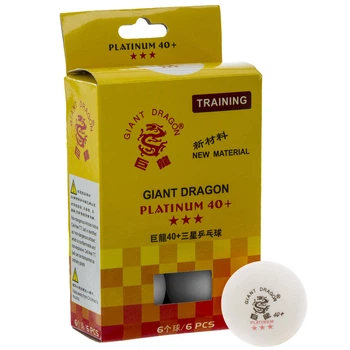 Набор мячей для настольного тенниса Giant Dragon 3 Star 6560 6 мячей в комплекте White