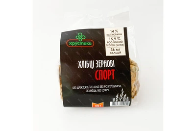 Хлібці зернові Спорт, 90 г