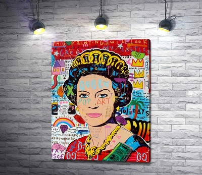 Картина Боже, бережи королеву (God save the queen) 47x60 см Модуль №1 (000319)