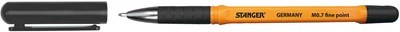 Упаковка кулькових ручок Stanger Fine point 0.7 мм Чорна 10 шт. (M 0.7-18000300055)
