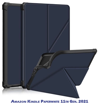 Чехол-книжка BeCover Ultra Slim Origami для Amazon Kindle Paperwhite 11th Gen. 2021 Deep Blue (BC_707219)