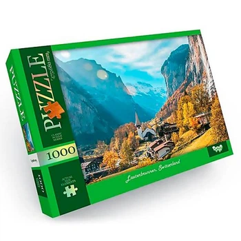 Пазли Danko Toys Lauterbrunnen Switzerland 1000 елементів (С1000-12-07)