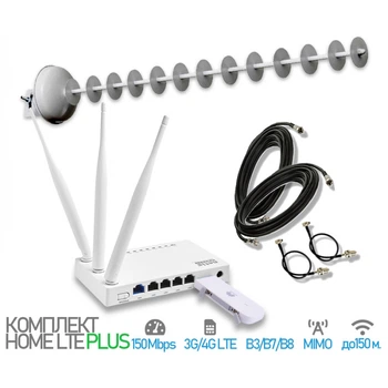 Комплект 4G интернет "HomeLTE PRO" MIMO для дачи и сельской местности