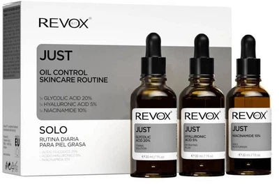 Zestaw do pielęgnacji twarzy Revox B77 Just Serum do twarzy dla skóry tłustej 3 x 30 ml (5060565104389)