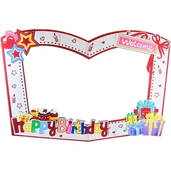 Рамка для фотозоны Happy Birthday белая 20-93 (6218)