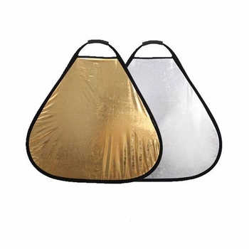 Фото отражатель треугольный Alitek Reflector 2 в 1 Gold/Silver 60 см (54121)