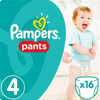 Подгузник Pampers трусики Pants Maxi Размер 4 (9-15 кг), 16 шт (4015400726999)