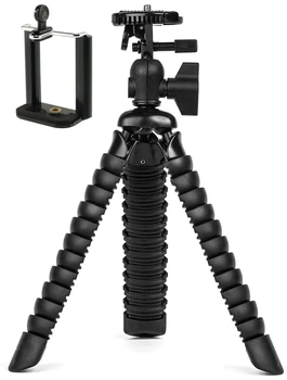 Гибкий штатив / трипод для телефона с держателем, камеры, GoPro Alitek Flexible H19 Black (620760)