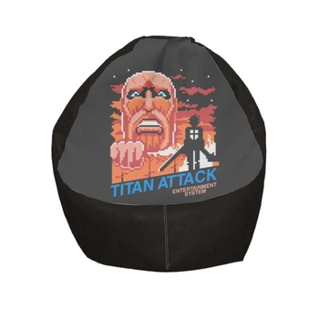 Кресло мешок - Атака Титанов (Attack On Titans) 13 Цвет черный - MyTee