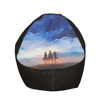 Кресло мешок - Attack On Titan Цвет черный - MyTee