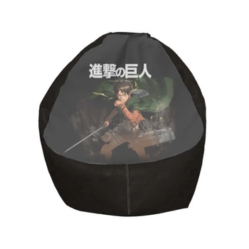 Кресло мешок - Атака Титанов (Attack On Titans) 12 Цвет черный - MyTee