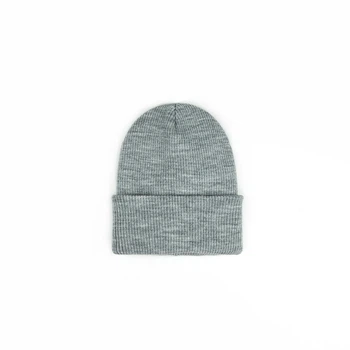 Зимова Шапка Рубчик + фліс ONE SIZE 02104 Світло-сірий меланж Talvi