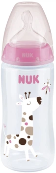 Бутылочка NUK First Choice Plus Жираф 300 мл Розовая (4008600418146)