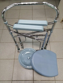 Стул- туалет складной хром RM696
