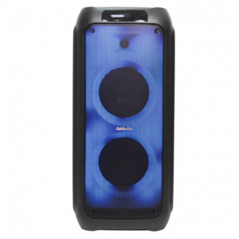 Мощная Акустическая система 2*80 Вт 2 микрофона Goldteller GT-5060 RGB LED USB/SD/FM/Bluetooth черная